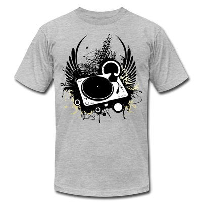 Abstract Turntable Wings T-Shirt - heather gray