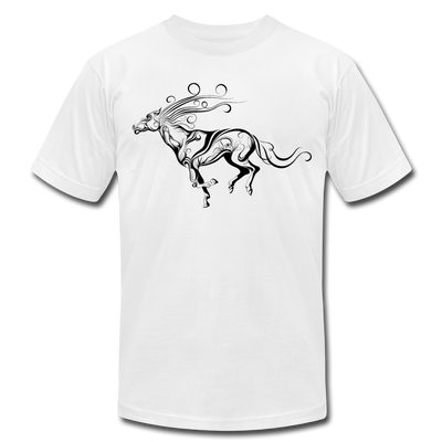 Running Horse Maori T-Shirt - white