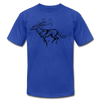 Running Horse Maori T-Shirt - royal blue