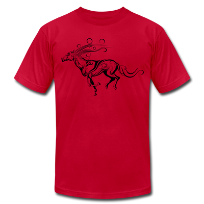 Running Horse Maori T-Shirt - red