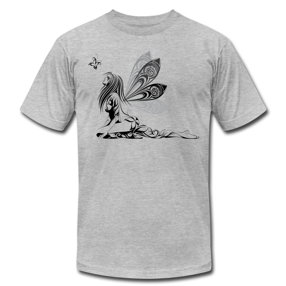 Fairy Butterfly Maori Tribal Girl T-Shirt - heather gray
