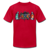 Colorful Graffiti Spray Cans T-Shirt - red