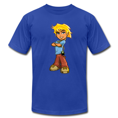 Cartoon Boy T-Shirt - royal blue