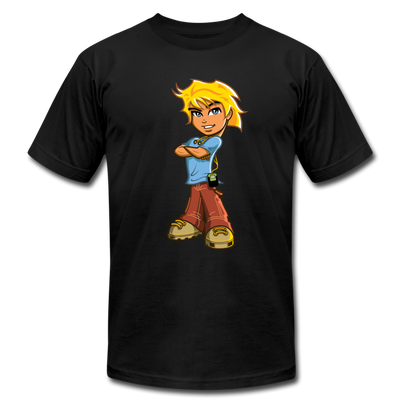 Cartoon Boy T-Shirt - black