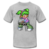 DJ Girl Cartoon T-Shirt - heather gray