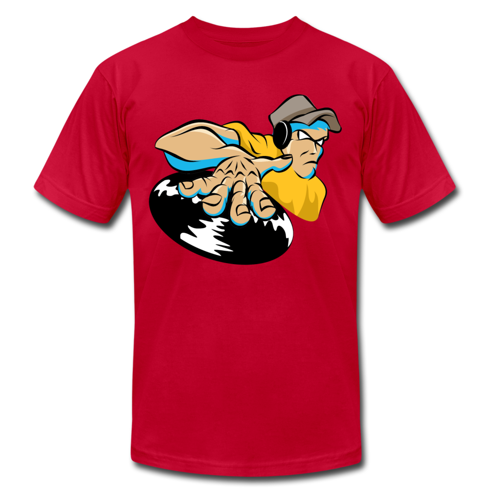 Hip Hop DJ Mixing T-Shirt - red