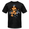 Hot Girl Cartoon T-Shirt - black