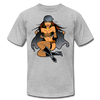 Hot Girl Cartoon T-Shirt - heather gray