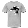 Black & Whits Chucks Shoes T-Shirt - heather gray