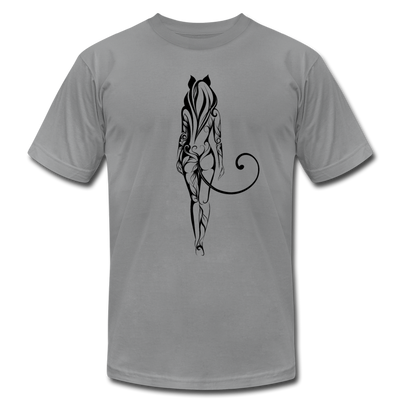 Tribal Maori Cat Girl T-Shirt - slate