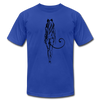 Tribal Maori Cat Girl T-Shirt - royal blue