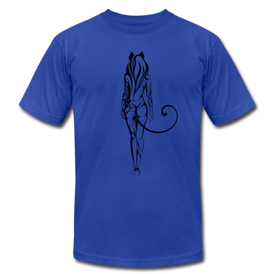Tribal Maori Cat Girl T-Shirt - royal blue