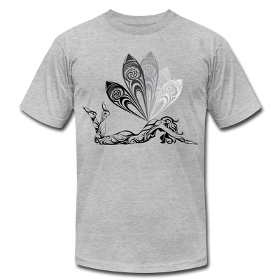 Tribal Maori Fairy Wings T-Shirt - heather gray