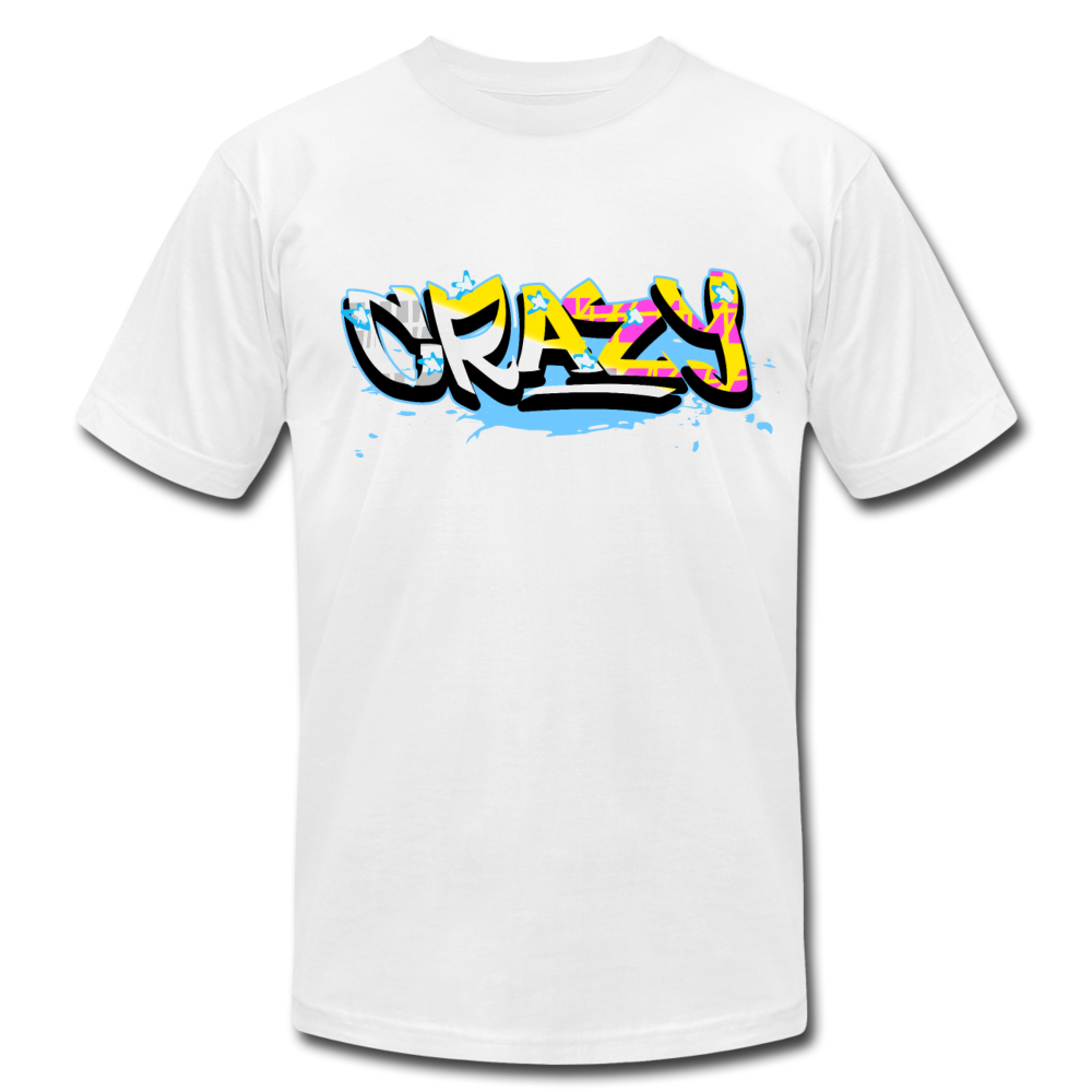 Colorful Crazy Graffiti T-Shirt - white