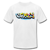 Colorful Crazy Graffiti T-Shirt - white