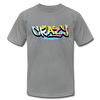 Colorful Crazy Graffiti T-Shirt - slate