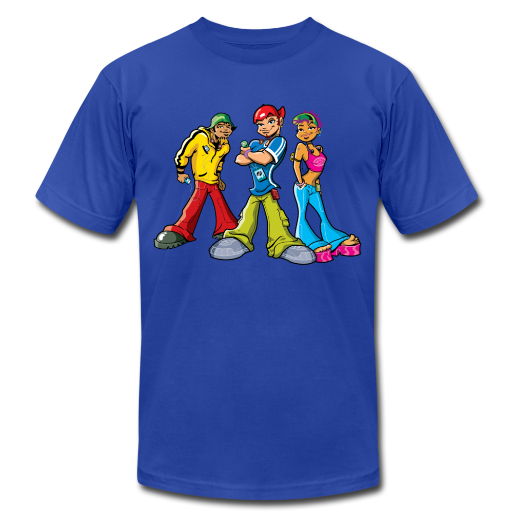 Hip Hop Cartoons T-Shirt - royal blue