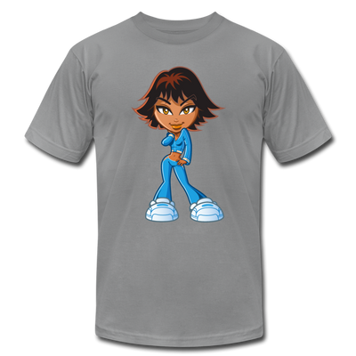 Cartoon Girl T-Shirt - slate