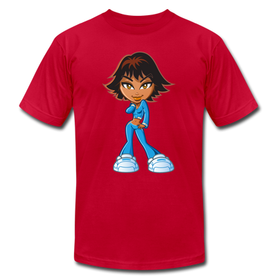 Cartoon Girl T-Shirt - red