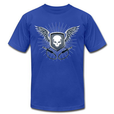 Skull Wings T-Shirt - royal blue