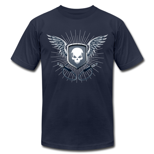 Skull Wings T-Shirt - navy