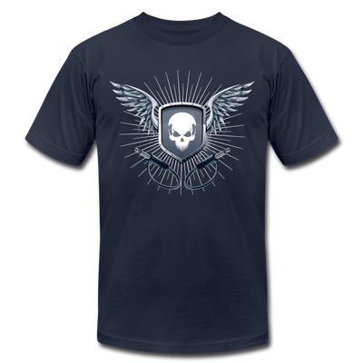 Skull Wings T-Shirt - navy