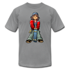 Skater Boy Cartoon T-Shirt - slate
