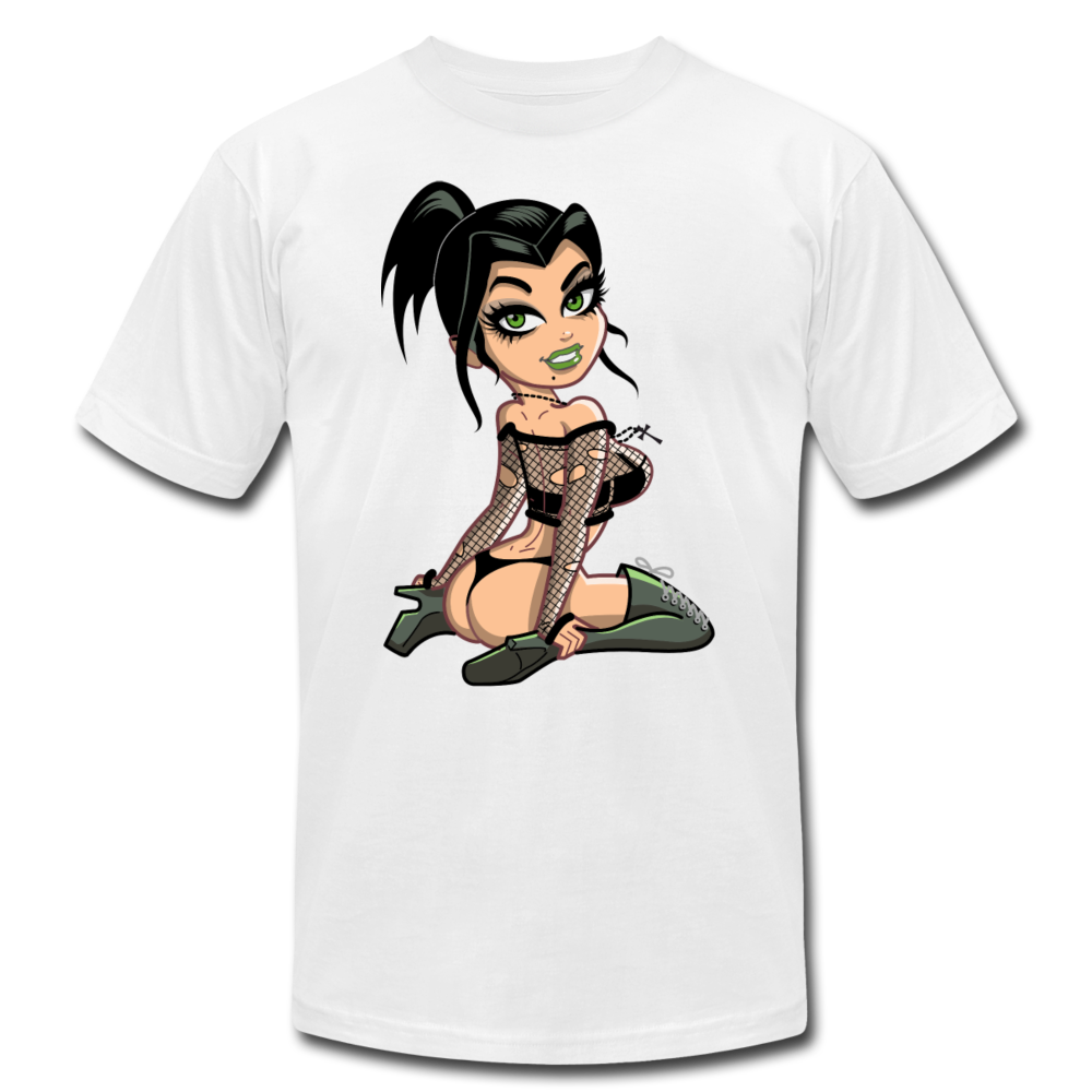 Hot Cartoon Girl T-Shirt - white