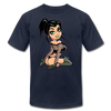 Hot Cartoon Girl T-Shirt - navy