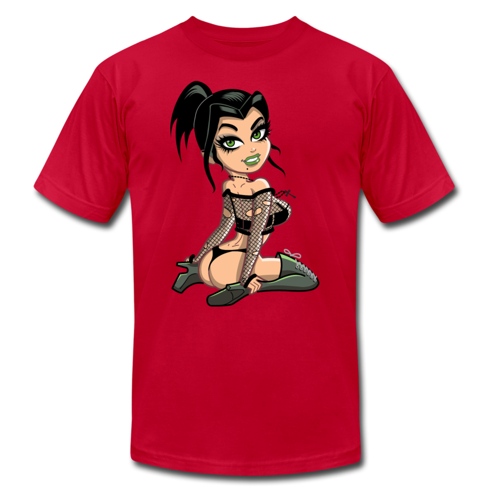 Hot Cartoon Girl T-Shirt - red