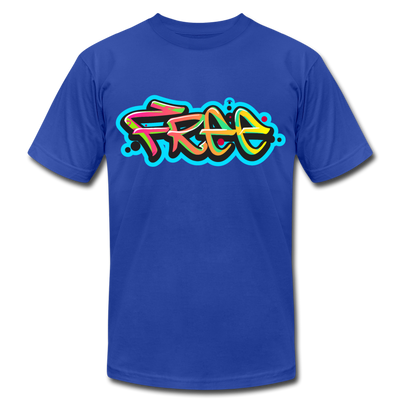 Free Graffiti T-Shirt - royal blue