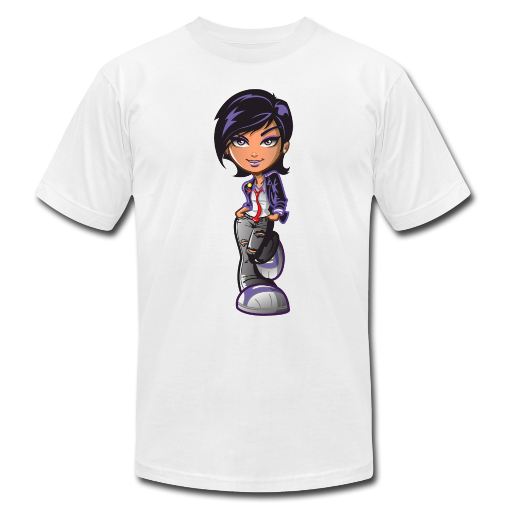 Cartoon Girl T-Shirt - white