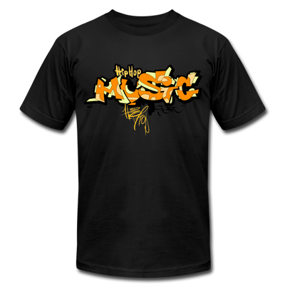 Hip Hop Music Graffiti T-Shirt - black