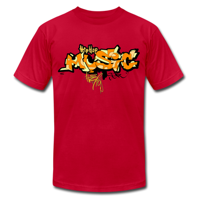 Hip Hop Music Graffiti T-Shirt - red