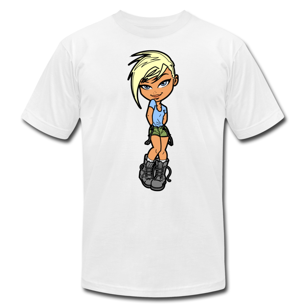 Cartoon Girl T-Shirt - white