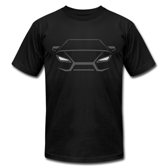 Racing Car Outline T-Shirt - black