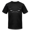 Racing Car Outline T-Shirt - black