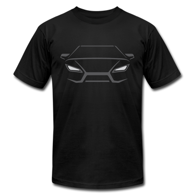 Racing Car Outline T-Shirt - black