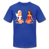 Angel & Devil Girls Cartoon T-Shirt - royal blue