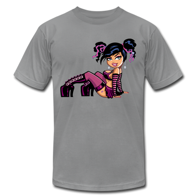 Cartoon Girl T-Shirt - slate