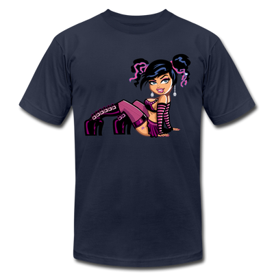 Cartoon Girl T-Shirt - navy