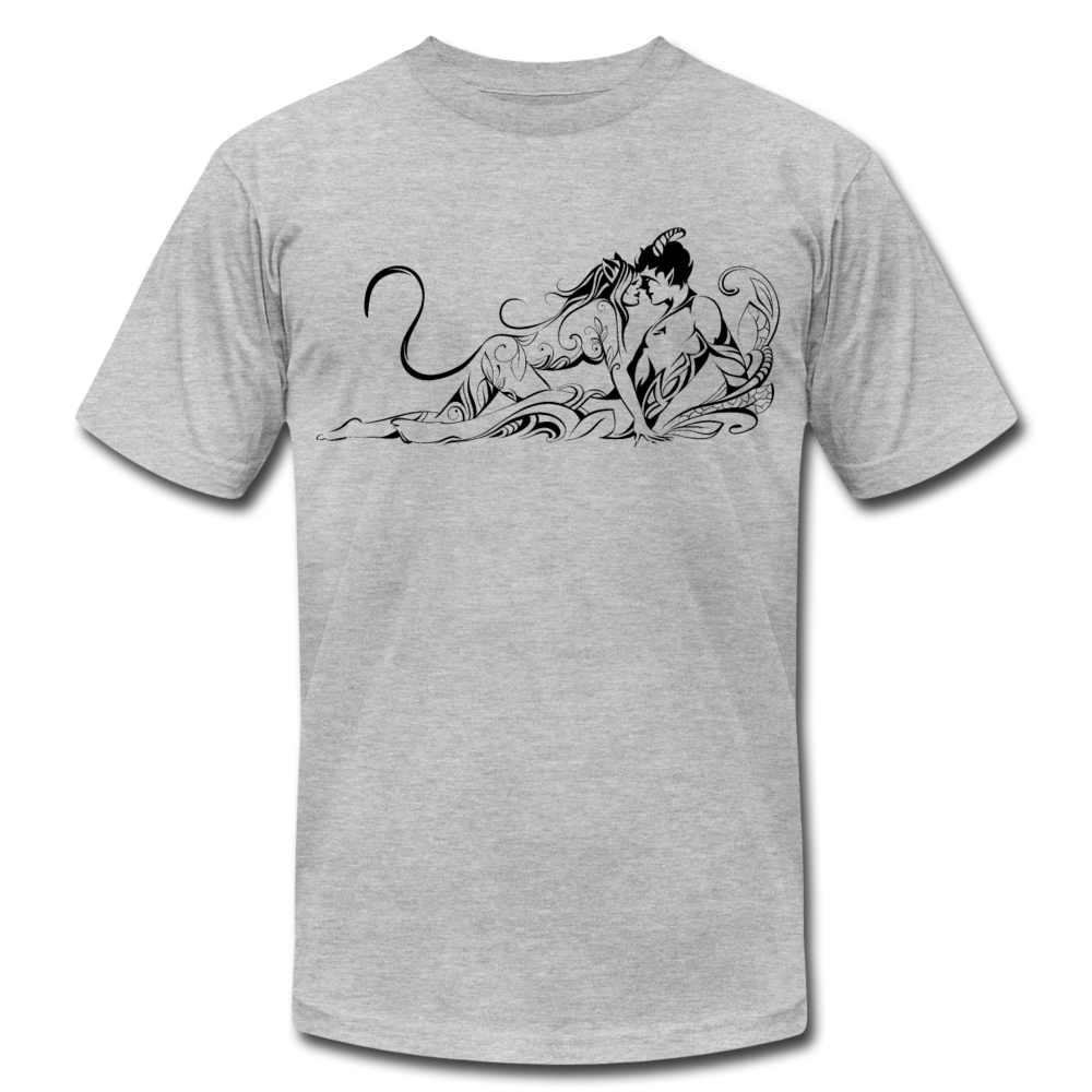 Tribal Maori Lovers T-Shirt - heather gray