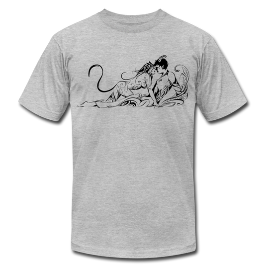 Tribal Maori Lovers T-Shirt - heather gray