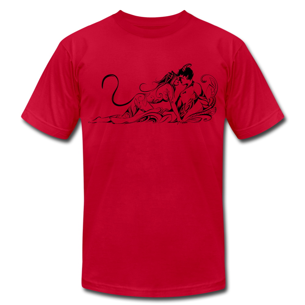 Tribal Maori Lovers T-Shirt - red