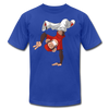 Monkey Hand Stand T-Shirt - royal blue