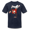 Monkey Hand Stand T-Shirt - navy