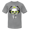 Bearded Skull Headphones T-Shirt - slate