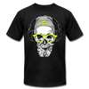 Bearded Skull Headphones T-Shirt - black