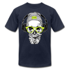 Bearded Skull Headphones T-Shirt - navy