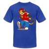 Hip Hop Cartoon Lion T-Shirt - royal blue